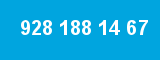 928 188 14 67 928 188 14 67